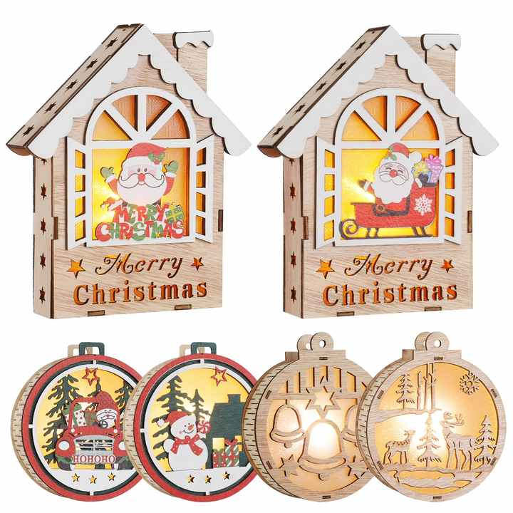 Ahşap Tatil Süsleri